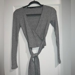 Zara sweater with ties
